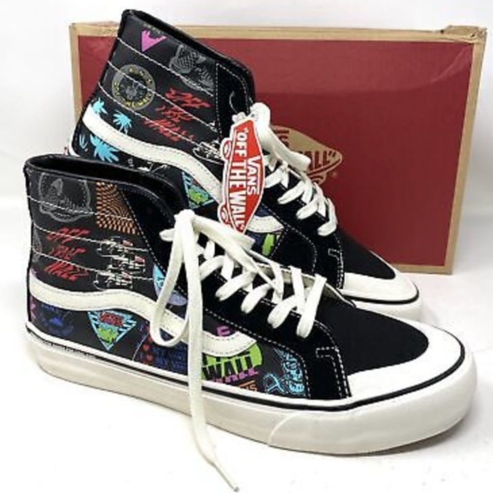 VANS Sk8-Hi 138 Decon Sf Sneakers V66 Black Multi VN0A3MV1W95 - size 10.5 mens
